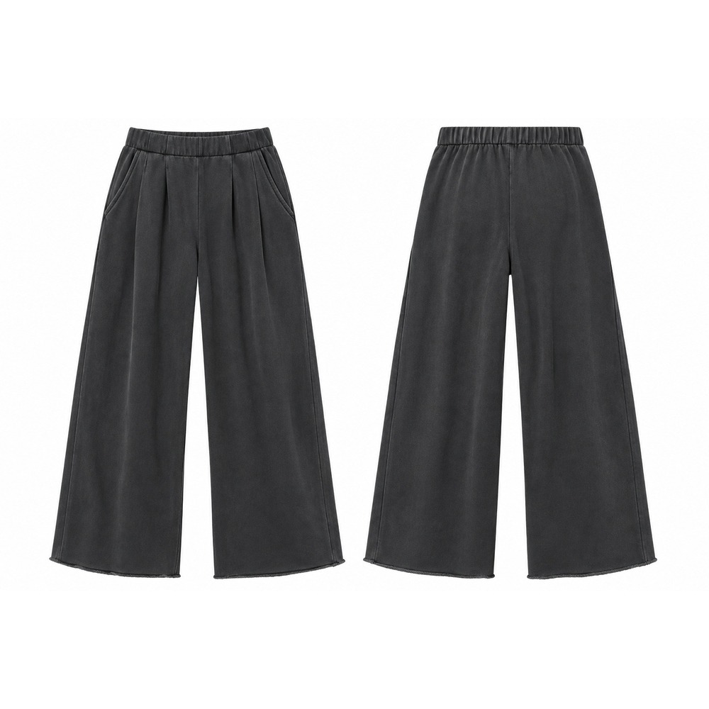 Aerie Street Trouser L Gray Wide Leg High Rise Lounge Baggy Skater Oversized